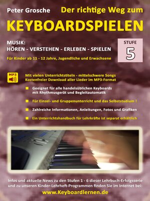 cover image of Der richtige Weg zum Keyboardspielen (Stufe 5)
